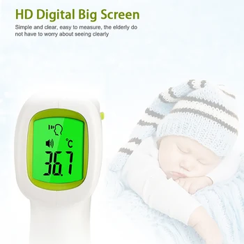 Infrared Thermometer Forehead Baby Portable Non-contact child Handheld Body/Object Temperature Measure IR Device
Infrared Thermometer Forehead Baby Portable Non-contact child Handheld Body/Object Temperature Measure IR Device