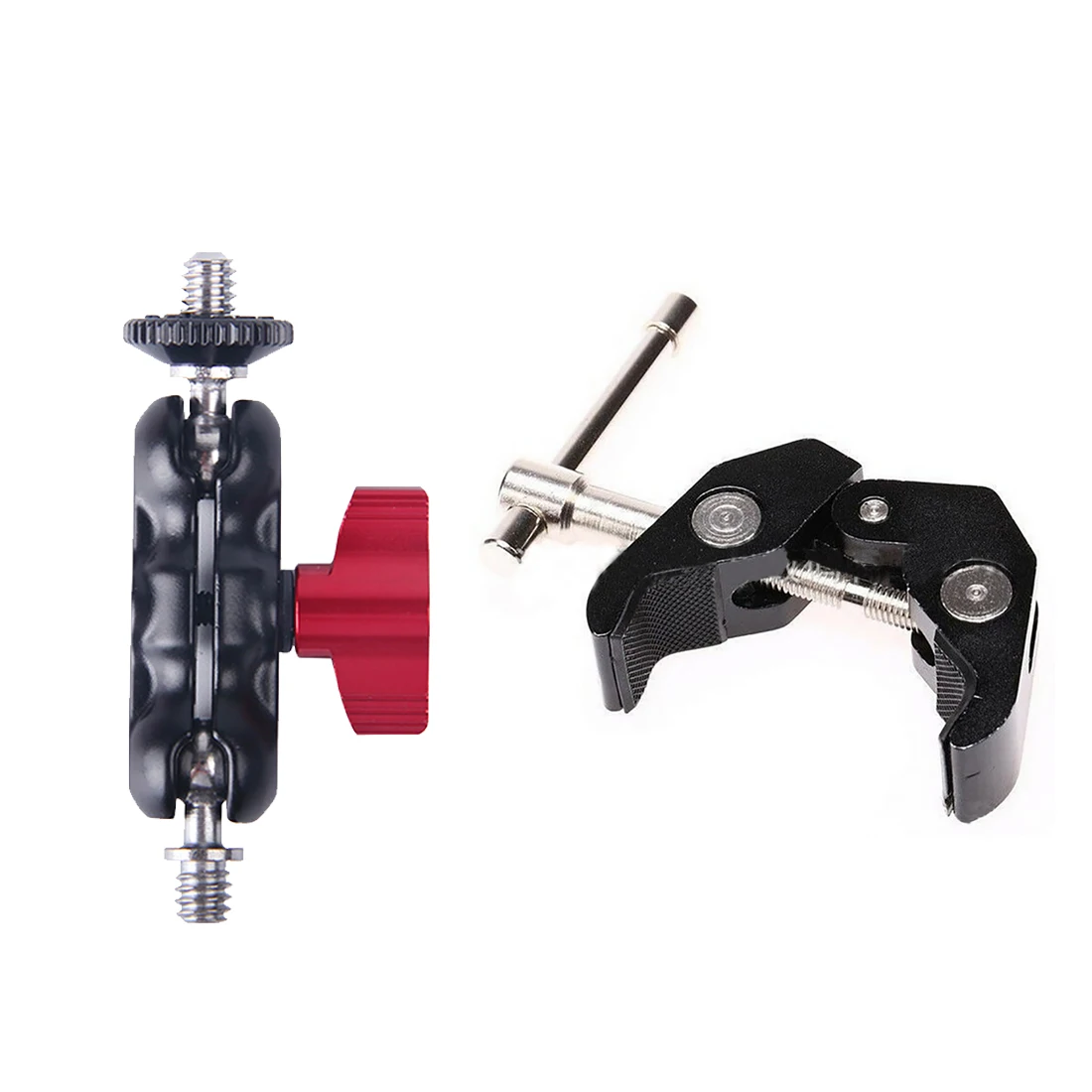 71mm/75mm Dual 1/4inch Ballhead Mount w Adjustable Magic Arm Super Clamp for DSLR Camera Motorcycle Car Bike Phone Holder Clip
71mm/75mm Dual 1/4inch Ballhead Mount w Adjustable Magic Arm Super Clamp for DSLR Camera Motorcycle Car Bike Phone Holder Clip
