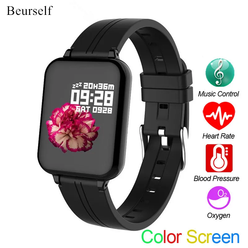 Smart Watch B57 Waterproof Bluetooth Blood Pressure Android IOS Smart Bracelet Heart Rate Call Message Sport Wristband for phone
Smart Watch B57 Waterproof Bluetooth Blood Pressure Android IOS Smart Bracelet Heart Rate Call Message Sport Wristband for phone