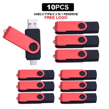 10pcs/lot Free LOGO OTG USB Flash Drive 2 IN 1 USB2.0 & Type-C Pen Drive 128GB 64GB 32GB Pendrive High Speed USB Memory Stick
10pcs/lot Free LOGO OTG USB Flash Drive 2 IN 1 USB2.0 & Type-C Pen Drive 128GB 64GB 32GB Pendrive High Speed USB Memory Stick