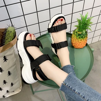 Women Sandals 2020 Fashion New Summer Sandals Ladies Casual Shoes Women Wedges Hook Loop Platform Shoes 6CM Sandalias Mujer
Women Sandals 2020 Fashion New Summer Sandals Ladies Casual Shoes Women Wedges Hook Loop Platform Shoes 6CM Sandalias Mujer