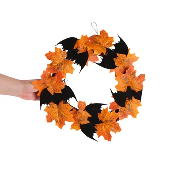 Halloween Bat Maple Leaf Garland Decoration Window Door Hanging Garland Pendant Wreath Thanksgiving Autumn Party Decorations ^_^
Halloween Bat Maple Leaf Garland Decoration Window Door Hanging Garland Pendant Wreath Thanksgiving Autumn Party Decorations ^_^