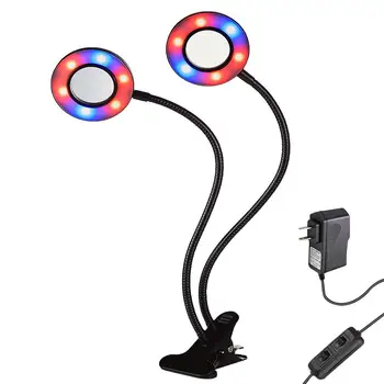 360 Degree Adjustable 24W LED Double Head Clip Growth Bulb Plant Growth Light Flower Nursery Plant Cultivation Growth Light
360 Degree Adjustable 24W LED Double Head Clip Growth Bulb Plant Growth Light Flower Nursery Plant Cultivation Growth Light