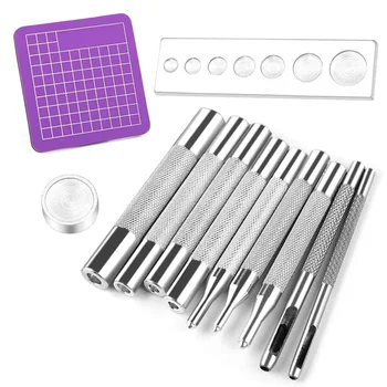 LMDZ 11 Pcs Leather Snap Fasteners Kit,Leather Snap Setter Set,Metal Snaps Setting Tools for Leather, Clothes, Jackets
LMDZ 11 Pcs Leather Snap Fasteners Kit,Leather Snap Setter Set,Metal Snaps Setting Tools for Leather, Clothes, Jackets