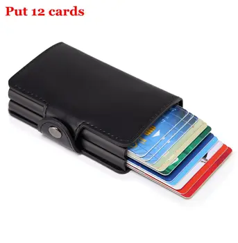Women Rfid Wallet Metal Case Aluminum Double Box Leather Credit Card Holders for Men Slim Anti Protect Travel ID Cardholder
Women Rfid Wallet Metal Case Aluminum Double Box Leather Credit Card Holders for Men Slim Anti Protect Travel ID Cardholder