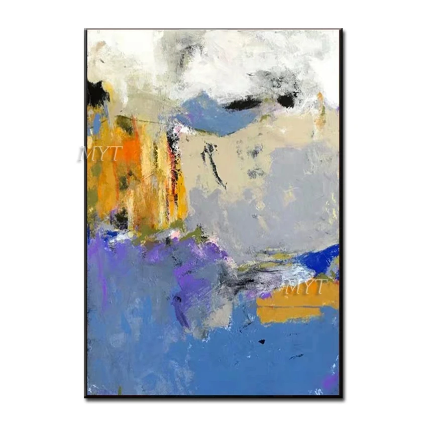 Large Sale 100% Handmade Modern Abstract Handpainted Oil Painting On Canvas Art Landscape Pictures For Living Room Bedroom Decor | Дом и сад