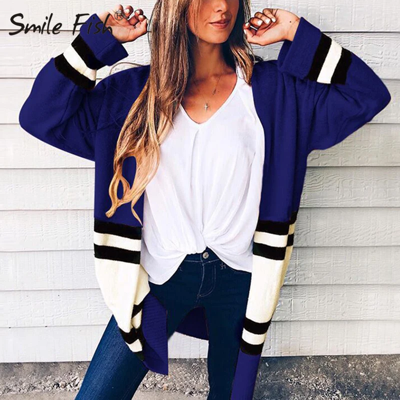 Long Sleeve Cardigan Women Sweaters Autumn Winter Open Stitch Patchwork Streetwear Loose Knit Long Sweater Blue Red Coat GV818
Long Sleeve Cardigan Women Sweaters Autumn Winter Open Stitch Patchwork Streetwear Loose Knit Long Sweater Blue Red Coat GV818