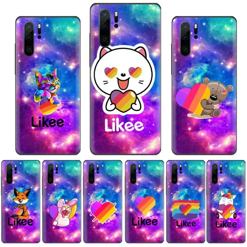Likee милый Роскошный чехол для телефона с изображением звездного неба aniaml kawaii Huawei