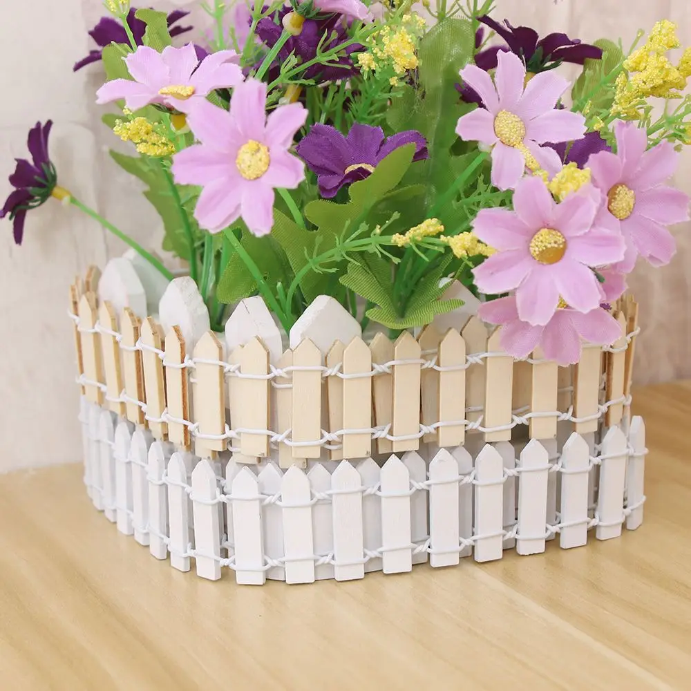 Diy Сказочный садовый набор деревянный забор аксессуары украшение миниатюрный