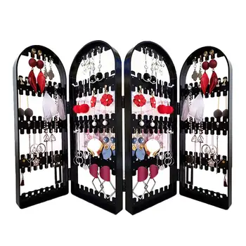 2/3/4 Fans Panels Plastic Clear Earrings Studs Display Rack Folding Screen Earrings Studs Rack Shelf Screen Display Stand Holder
2/3/4 Fans Panels Plastic Clear Earrings Studs Display Rack Folding Screen Earrings Studs Rack Shelf Screen Display Stand Holder