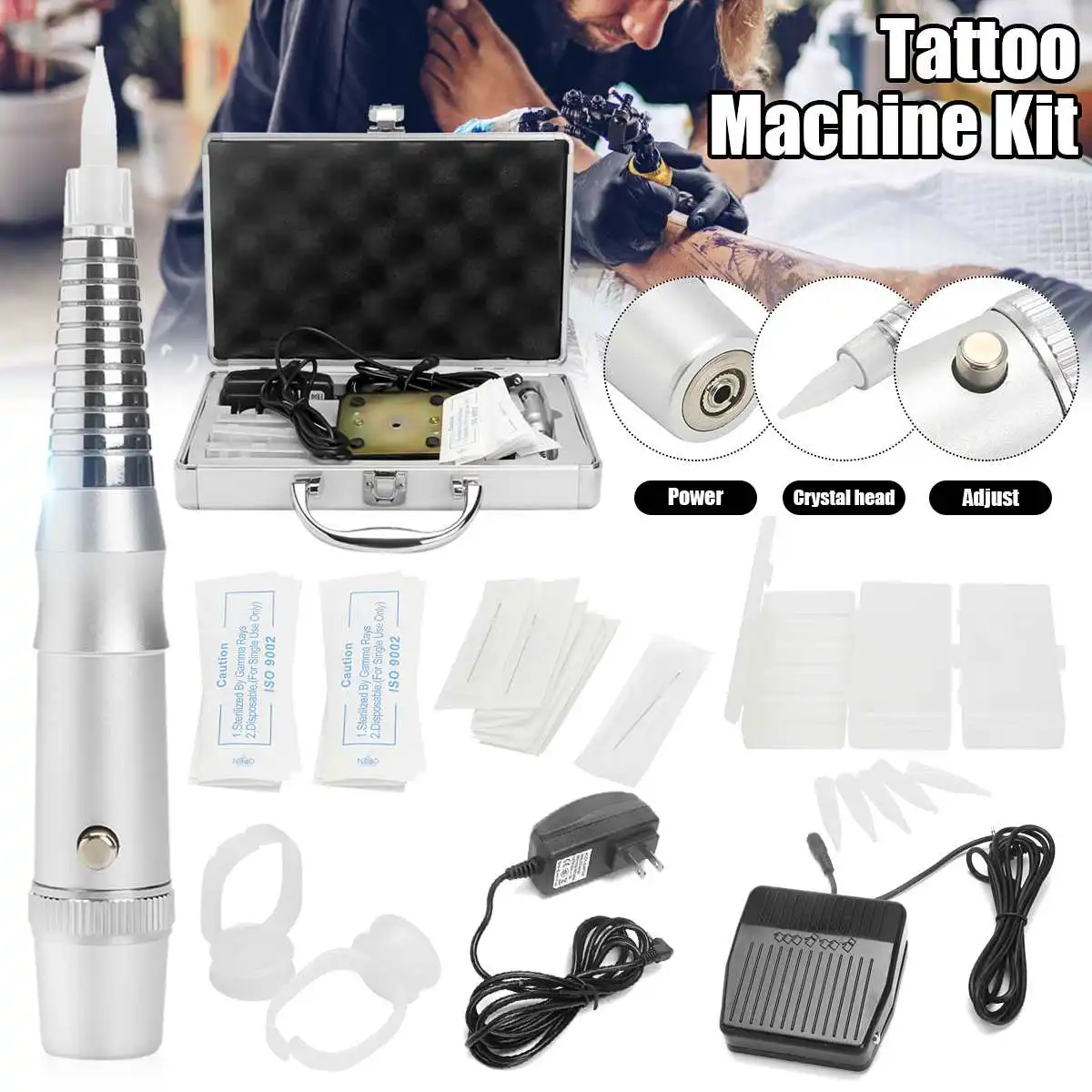 Body Art Semi-Permanent Makeup Beginner Tattoo Starter Kits Machines Guns Sets Supply Needles Top Tattoo Ink Free Shipping Set
Body Art Semi-Permanent Makeup Beginner Tattoo Starter Kits Machines Guns Sets Supply Needles Top Tattoo Ink Free Shipping Set