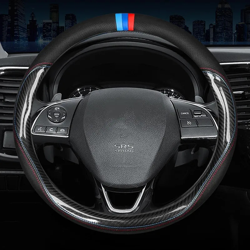 Carbon Fiber Cow Leather Steering Wheel Cover For Mitsubishi ASX Triton Pajero Storm Attrage Mirage Xpander Lancer 2016 2017
Carbon Fiber Cow Leather Steering Wheel Cover For Mitsubishi ASX Triton Pajero Storm Attrage Mirage Xpander Lancer 2016 2017