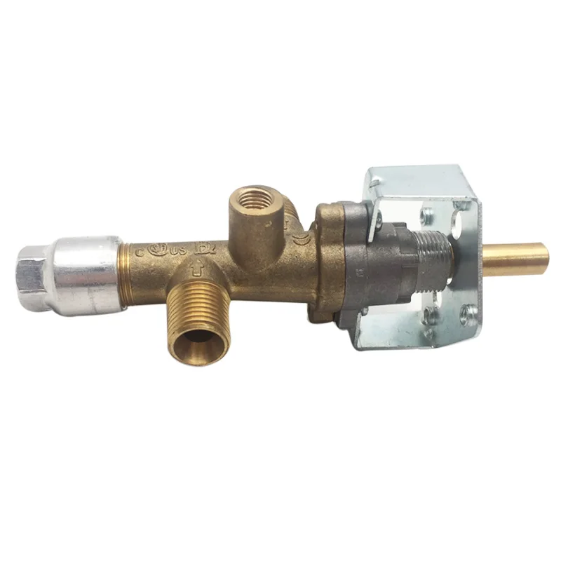 7/16-20UNF Flare Room Space Heater Main Control Valve With Pilot Port Safety Cock Valves With Support
7/16-20UNF Flare Room Space Heater Main Control Valve With Pilot Port Safety Cock Valves With Support