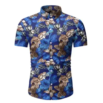 2020 New Fashion Flower Shirt Men Print Shirts Hawaiian Slim Camisa Floral Masculina Summer Short Sleeve Shirts Tops
2020 New Fashion Flower Shirt Men Print Shirts Hawaiian Slim Camisa Floral Masculina Summer Short Sleeve Shirts Tops