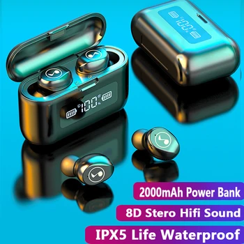 Wireless Bluetooth Earphone with Microphone Sports Waterproof Wireless Headphones Headsets Touch Control Music Earbuds For Phone 
Wireless Bluetooth Earphone with Microphone Sports Waterproof Wireless Headphones Headsets Touch Control Music Earbuds For Phone