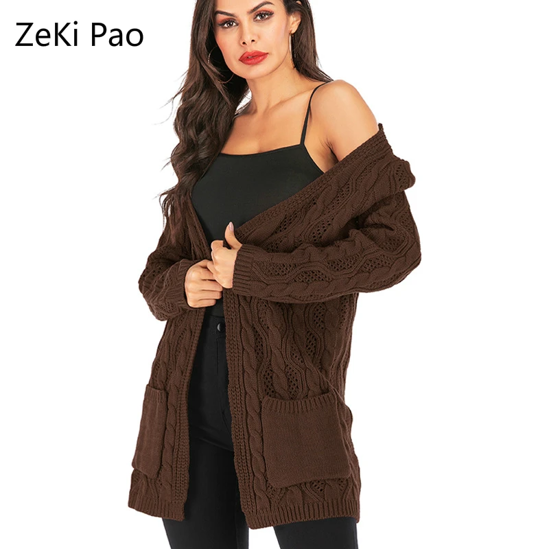 Loose Sweaters Autumn and Winter Mid-length Ladies Knitted Sweaters Cardigan Long-sleeved Knitted Plus Size Women's Clothing
Loose Sweaters Autumn and Winter Mid-length Ladies Knitted Sweaters Cardigan Long-sleeved Knitted Plus Size Women's Clothing