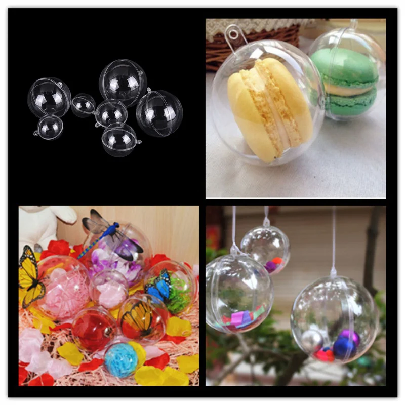 1PC 4-8cm Transparent Hanging Ball Baubles Round Bauble Ornament Holiday Wedding Party Decoration Christmas Tree Decorations
1PC 4-8cm Transparent Hanging Ball Baubles Round Bauble Ornament Holiday Wedding Party Decoration Christmas Tree Decorations