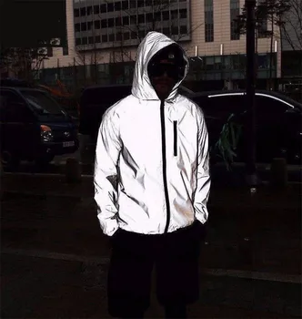 Men Full Reflective Jacket Women harajuku windbreaker Jackets Hip Hop Hooded Streetwear night shiny zipper coats jacke
Men Full Reflective Jacket Women harajuku windbreaker Jackets Hip Hop Hooded Streetwear night shiny zipper coats jacke