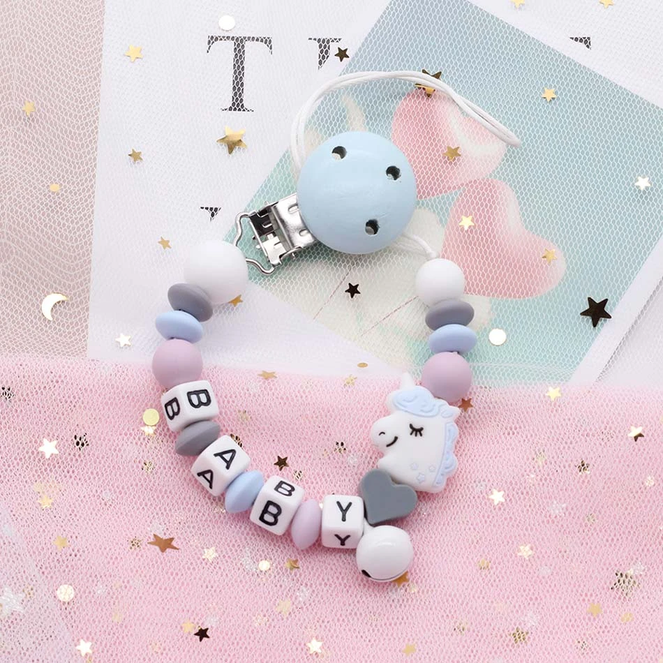 DIY Customized Baby Name Pacifier Clips Silicone Pacifier Chains Holder Chain Dummy Clip Boy Teether Teething Chain Shower Gift
DIY Customized Baby Name Pacifier Clips Silicone Pacifier Chains Holder Chain Dummy Clip Boy Teether Teething Chain Shower Gift