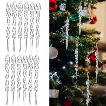 12Pcs 13cm Simulation Ice Xmas Tree Hanging Ornament Fake Icicle Prop Winter New Year Party Christmas Tree Hanging Decoration 
12Pcs 13cm Simulation Ice Xmas Tree Hanging Ornament Fake Icicle Prop Winter New Year Party Christmas Tree Hanging Decoration