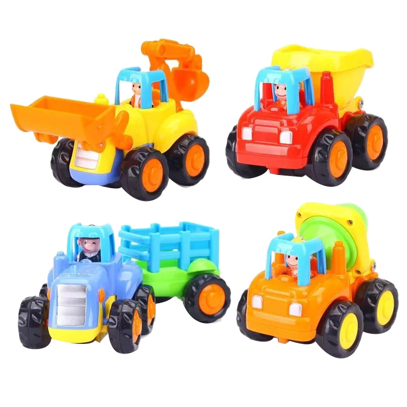 Cartoon Friction Powered Play Vehicles for Toddlers 4 Pack,Dump Truck, Cement Mixer, Bulldozer, Tractor,Toy Trucks,Toddler Toys
Cartoon Friction Powered Play Vehicles for Toddlers 4 Pack,Dump Truck, Cement Mixer, Bulldozer, Tractor,Toy Trucks,Toddler Toys
