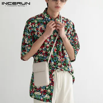 INCERUN Men Hawaiian Shirts Flower Printed Short Sleeve Lapel Blouse Fashion Loose Brand Summer Holiday Camisas Hombre Chemise
INCERUN Men Hawaiian Shirts Flower Printed Short Sleeve Lapel Blouse Fashion Loose Brand Summer Holiday Camisas Hombre Chemise