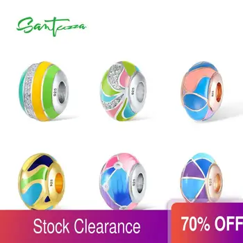 Santuzza Silver Charm Colorful Beads Charm Fit For Bracelet Bangle DIY Making 100% Authentic 925 Sterling Silver Women Jewelry
Santuzza Silver Charm Colorful Beads Charm Fit For Bracelet Bangle DIY Making 100% Authentic 925 Sterling Silver Women Jewelry