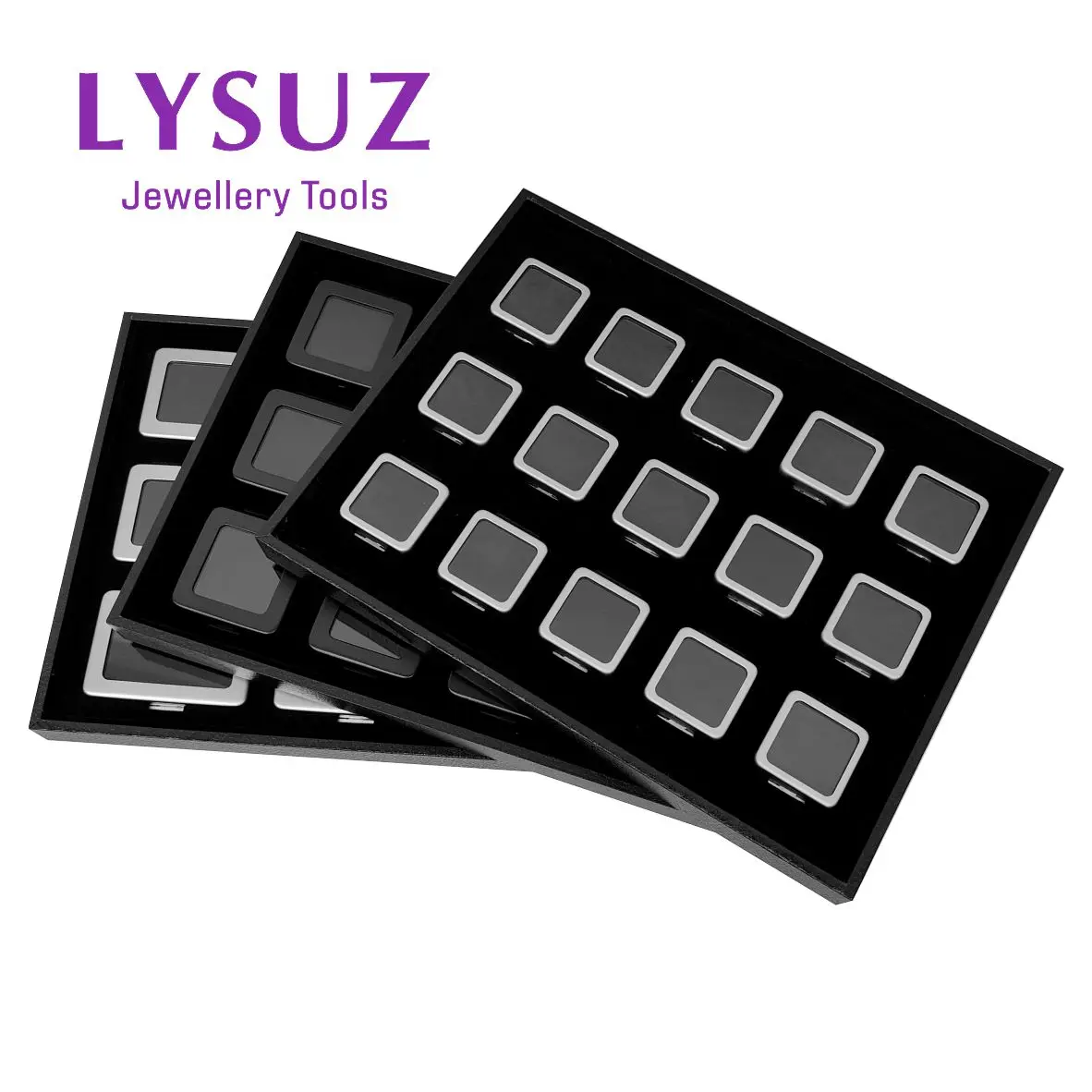 High Quality Loose Diamond Storage Display Box Tray Metal Gem Display Case Standard Gemstone Jewelry Organizer Gift Box
High Quality Loose Diamond Storage Display Box Tray Metal Gem Display Case Standard Gemstone Jewelry Organizer Gift Box