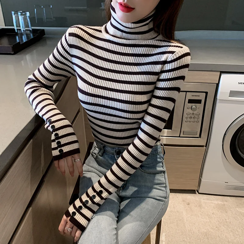 Sweater Cut-and-Sew 2020 Autumn and Winter New Style Slim Fit Western Style Base Shirt Stripes Long Sleeve Underwear Pullover Th
Sweater Cut-and-Sew 2020 Autumn and Winter New Style Slim Fit Western Style Base Shirt Stripes Long Sleeve Underwear Pullover Th