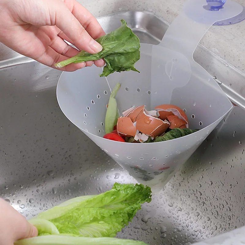 Kitchen thickened folding drainage filter screen with suction cup to prevent clogging of drainage bag, without residue
Kitchen thickened folding drainage filter screen with suction cup to prevent clogging of drainage bag, without residue