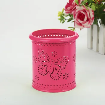 Desk Organizer Pen Holder Butterfly Pattern Iron Storage Cup Home Office Pencil School Multifunctional Container Hollowed Out 
Desk Organizer Pen Holder Butterfly Pattern Iron Storage Cup Home Office Pencil School Multifunctional Container Hollowed Out
