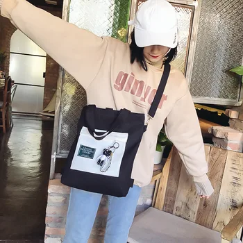 New Large Capacity Canvas Handbag Lady Tote Bag Fresh Solid Canvas Bag Female Single Shoulder Diagonal Three-use Canvas Bag
New Large Capacity Canvas Handbag Lady Tote Bag Fresh Solid Canvas Bag Female Single Shoulder Diagonal Three-use Canvas Bag