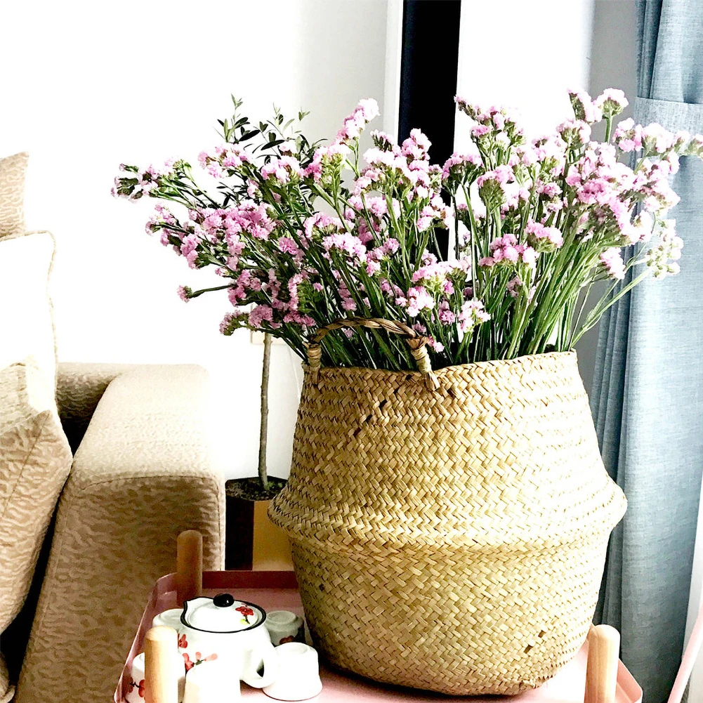 Household Storage Foldable Natural Seagrass Woven Storage Basket Pot Garden Flower Vase Hanging Wicker Basket Bellied Baskets
Household Storage Foldable Natural Seagrass Woven Storage Basket Pot Garden Flower Vase Hanging Wicker Basket Bellied Baskets