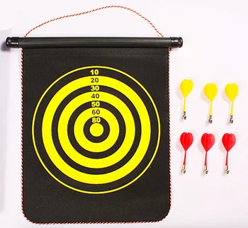 15 "safety magnetic dart, double-sided dart target, magnetic target, thickened and weighted with 6 targets
15 "safety magnetic dart, double-sided dart target, magnetic target, thickened and weighted with 6 targets