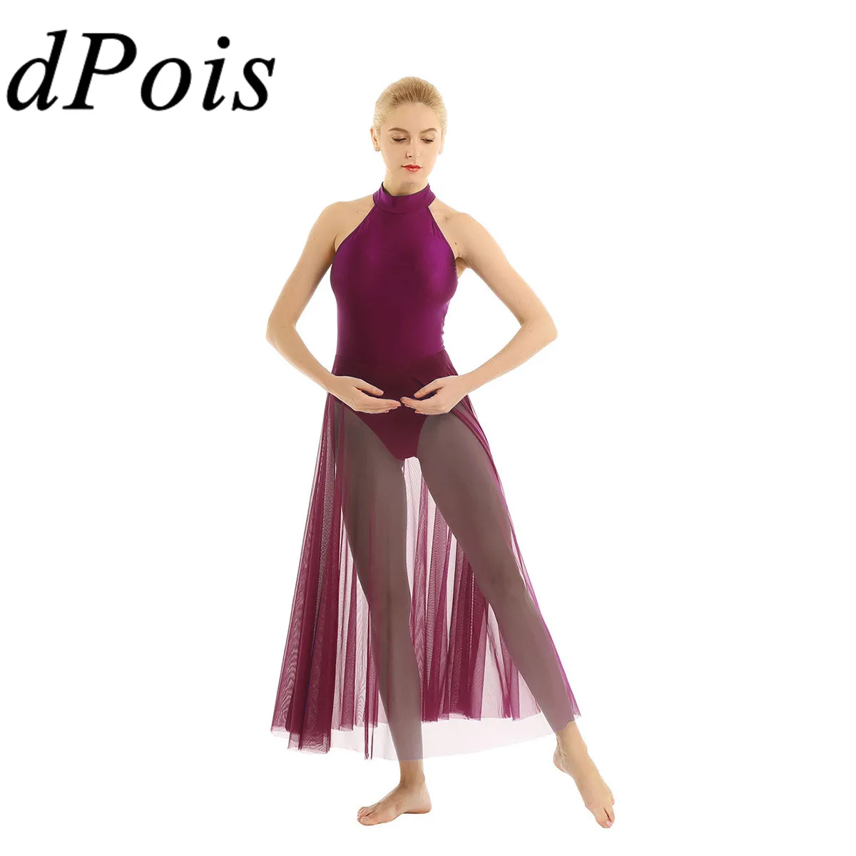 DPOIS Adults Women Ballet Dance Dress Contemporary Modern Mock Neck Gymnastics Leotard Ballerina Gym Bodysuit & Mesh Maxi Skirt
DPOIS Adults Women Ballet Dance Dress Contemporary Modern Mock Neck Gymnastics Leotard Ballerina Gym Bodysuit & Mesh Maxi Skirt