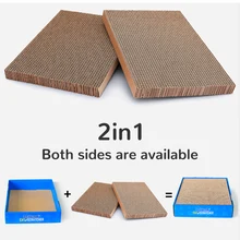 Alfombrillas para rascar gatos, tapete para rascar gatos, placas para rascar gatos corrugadas, juguetes para gatos, 2 en 1, suministros para mascotas(China)