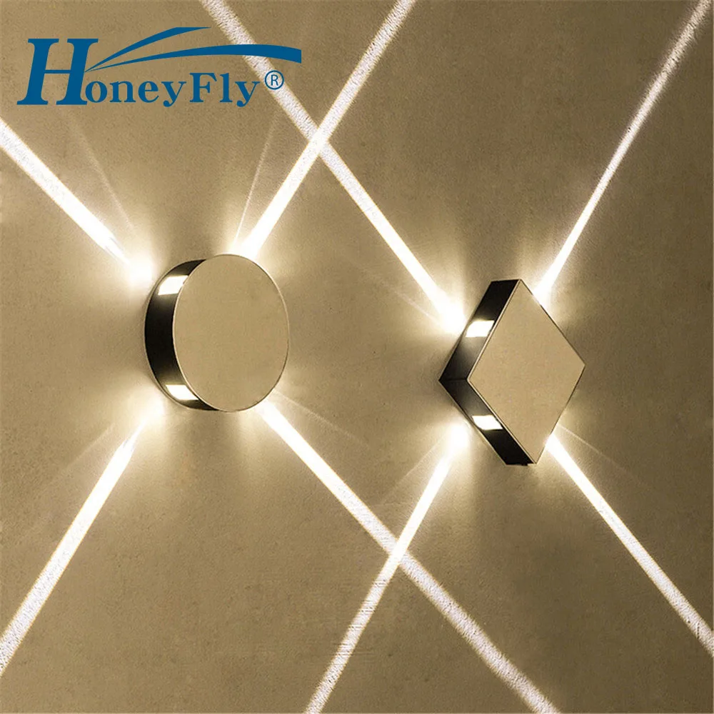 HoneyFly Cross Star LED Wall Lamp AC85-265V Morden Simple Bedside Narrow Beam Home Decoration Bedroom Dec | Лампы и освещение