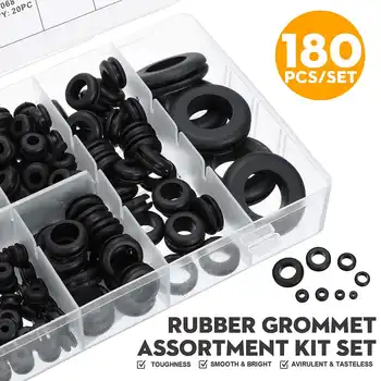180pcs Rubber Grommet Assortment Kit Set Electrical Wiring Gasket Firewall Hole Wire Gasket Kit For Cylinder Valve Water Pipe 
180pcs Rubber Grommet Assortment Kit Set Electrical Wiring Gasket Firewall Hole Wire Gasket Kit For Cylinder Valve Water Pipe