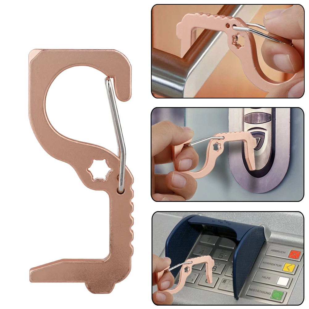 Metal Portable Door Opener Press Elevator Tool for Hygiene Hand Antimicrobial Alloy EDC Door Opener Door Handle Key
Metal Portable Door Opener Press Elevator Tool for Hygiene Hand Antimicrobial Alloy EDC Door Opener Door Handle Key