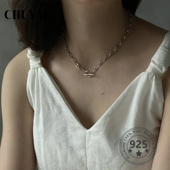 s925 Sterling Silver Box Chain Toggle Clasp Gold Necklaces Mixed Linked Circle Necklaces for Women Minimalist Choker Necklace
s925 Sterling Silver Box Chain Toggle Clasp Gold Necklaces Mixed Linked Circle Necklaces for Women Minimalist Choker Necklace