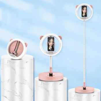12-24W 2700-6000K Dimmable Fill Light 3 Colors Folding Beauty Ring LED Lamp With Cell Phone Holder Video Live
12-24W 2700-6000K Dimmable Fill Light 3 Colors Folding Beauty Ring LED Lamp With Cell Phone Holder Video Live
