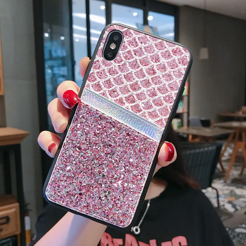 2020 блестящий чехол s для OPPO F7 F9 F11 Pro A1 A3S A5S Reno Gemstone Pattern Блестящий Мягкий ТПУ с