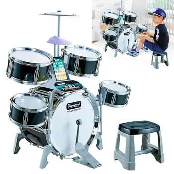 15 Piece Kids Jazz Drum Set – 5 Drums, 6 instructional song cards, Kick Pedal, 2 Drumsticks, Ideal Gift Toy For Kids
15 Piece Kids Jazz Drum Set – 5 Drums, 6 instructional song cards, Kick Pedal, 2 Drumsticks, Ideal Gift Toy For Kids