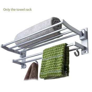 Towel Rack Double Layer Wall Mounted Stable 5 Hooks Bathroom Kitchen Easy Install Closet Daily Rustproof Foldable Stand Aluminum
Towel Rack Double Layer Wall Mounted Stable 5 Hooks Bathroom Kitchen Easy Install Closet Daily Rustproof Foldable Stand Aluminum