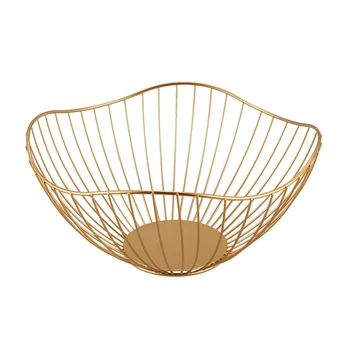 Fruit Vegetable Metal Storage Basket Decorated Display Bowl Rack Dining Table Decoration (26X12.5X10cm)
Fruit Vegetable Metal Storage Basket Decorated Display Bowl Rack Dining Table Decoration (26X12.5X10cm)
