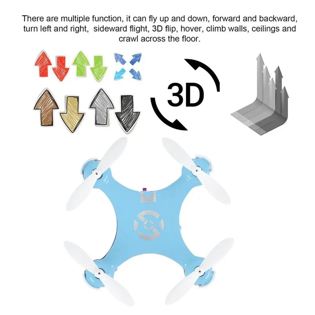 RC Quadcopter 4CH 2.4GHz Headless Mode Drone Blue for Cheerson CX-10 Exquisitely Designed Durable
RC Quadcopter 4CH 2.4GHz Headless Mode Drone Blue for Cheerson CX-10 Exquisitely Designed Durable