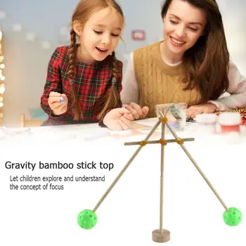 DIY Gravity Bamboo Stick Toy Develop Children Curiosity Creativity Assembly Model Gyroscope Science Experiment Kits
DIY Gravity Bamboo Stick Toy Develop Children Curiosity Creativity Assembly Model Gyroscope Science Experiment Kits