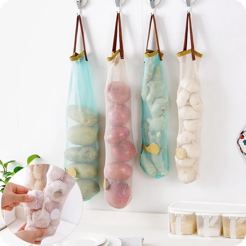 Kitchen Fruits Vegetables Storage Hanging Bag Reusable Grocery Produce Bags Mesh Ecology Shopping Tote Bag Onion Organization
Kitchen Fruits Vegetables Storage Hanging Bag Reusable Grocery Produce Bags Mesh Ecology Shopping Tote Bag Onion Organization