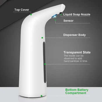 400ML Automatic Infrared Induction Intelligent Sensor Touchless Soap Dispenser Auto Foam Hand Washing Home Office Bathroom Wash
400ML Automatic Infrared Induction Intelligent Sensor Touchless Soap Dispenser Auto Foam Hand Washing Home Office Bathroom Wash