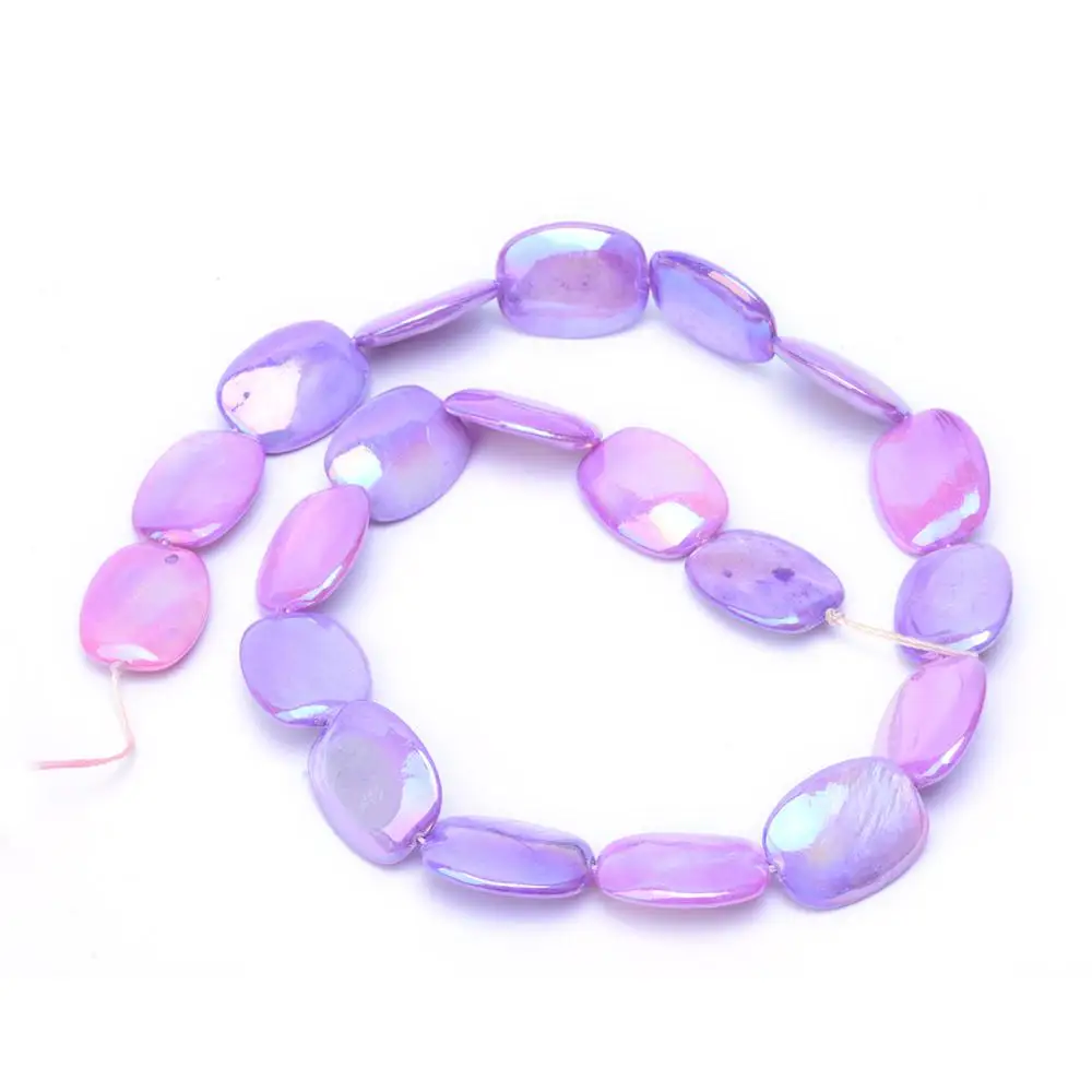 AB-Color Freshwater Shell Bead Strands, Dyed, Rectangle, Mixed Color,Size: about 19.5mm long, 15mm wide, 4~5mm thick, hole: 1mm;
AB-Color Freshwater Shell Bead Strands, Dyed, Rectangle, Mixed Color,Size: about 19.5mm long, 15mm wide, 4~5mm thick, hole: 1mm;